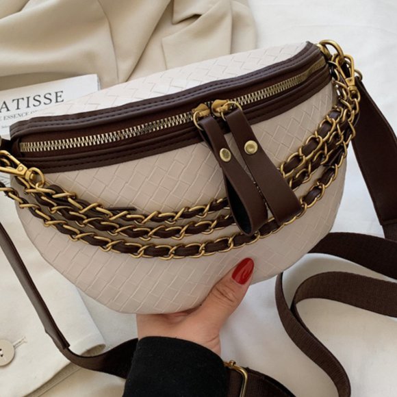 Luxury Leather Small Chain Women\'s Fanny Pack or Cross-body main image 10